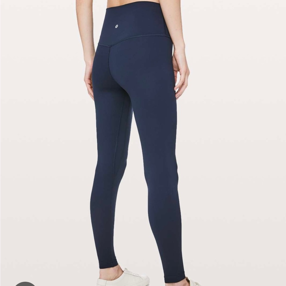 Lululemon Align High Rise Pant Tight 28” Navy Blue Sz 4